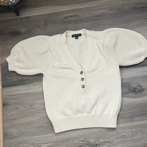 Ann Taylor Puff Sleeve Sweater